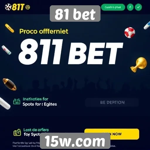 Ofertas promocionais atuais da 81 bet